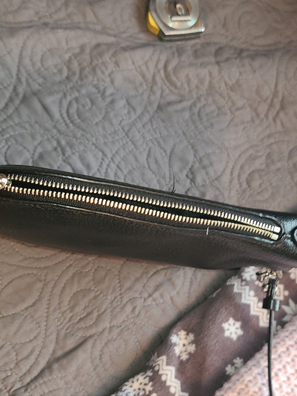 Rebecca Minkoff Black Leather Crossbody Saddle Bag with Chain Detail - Picture 13 of 15